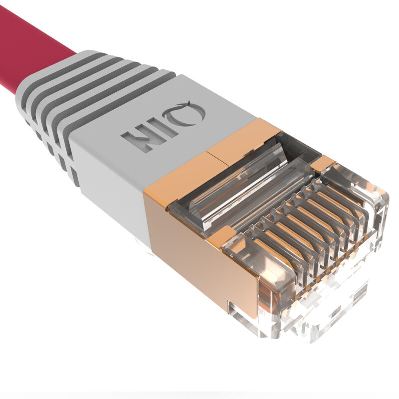 秦通高速网线 紫色扁平线，3米连接，为你的数字生活提速添彩